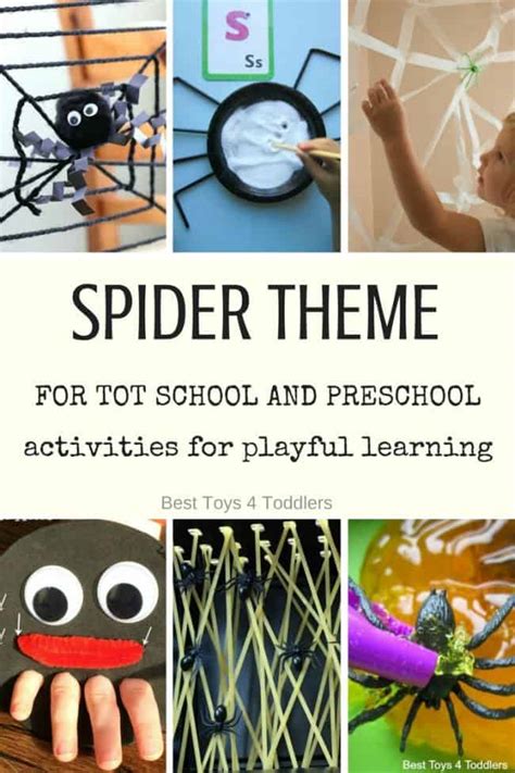 Fun with Spider Theme Activities for Tot School and Preschool