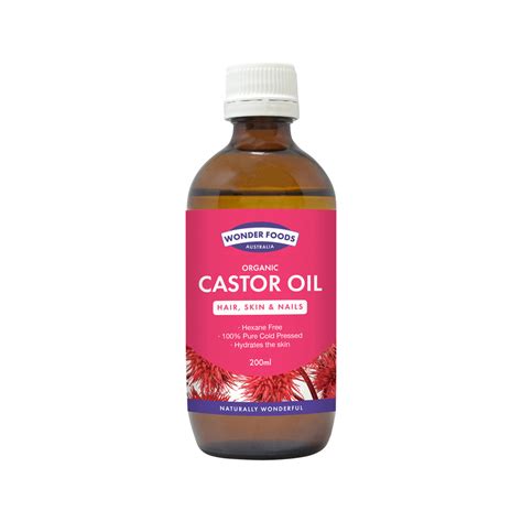 Organic Castor Oil Cold Pressed Australia Natures Shield