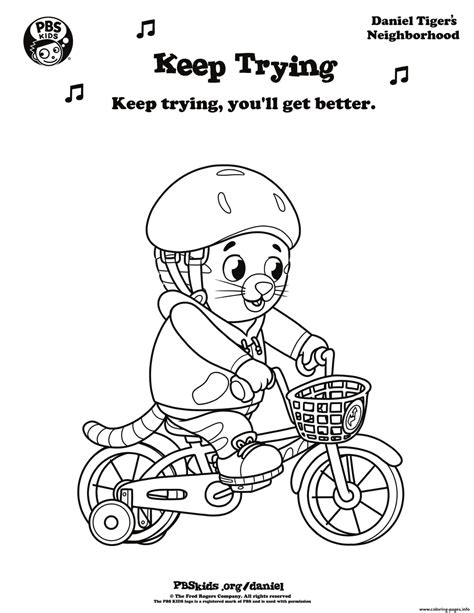 See actions taken by the people who manage and post content. Keep Trying Daniel Tiger Min Coloring Pages Printable
