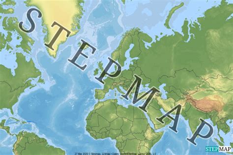 StepMap a Landkarte für Welt