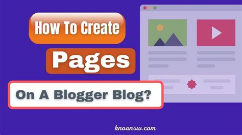How To Create Pages On A Blogger Blog 8 Easy Steps
