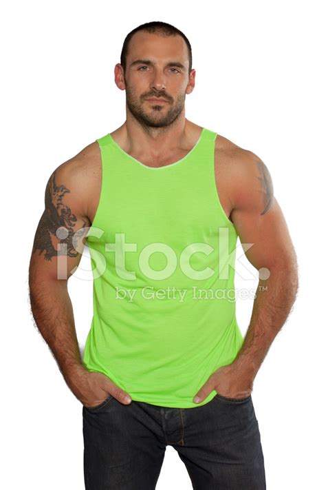 Muscular Man Pose Stock Photo Royalty Free Freeimages