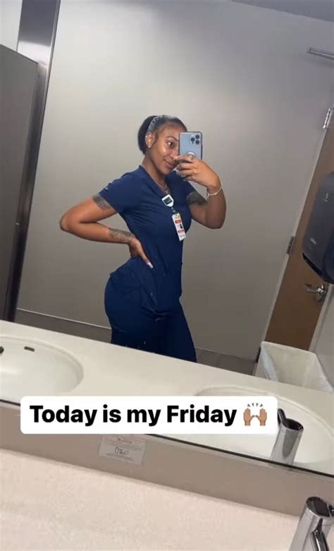 Her6ody 🤍 Cute Nurse Mirror Selfie Selfie