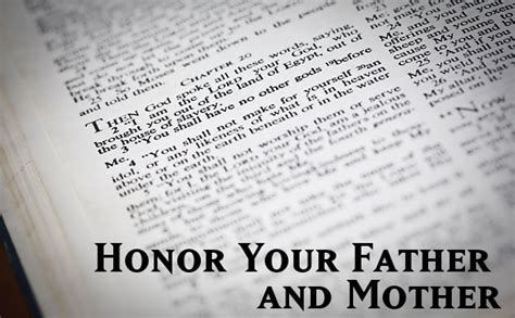 Honor Your Father And Mother Servants Of Grace