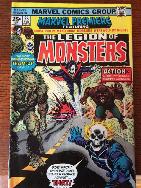 A Comic Book Cover For The Legion Of Monsters