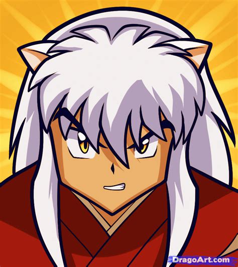 How To Draw Inuyasha Easy Step By Step Anime Characters