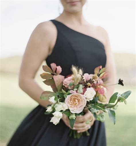 Pin By Flowergirl On Bridesmaid Bouquets Black Bridesmaid Dresses