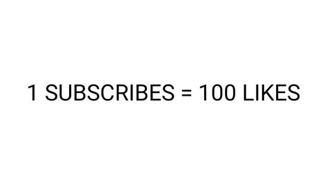 1 Subscribes 100 Likes Youtube