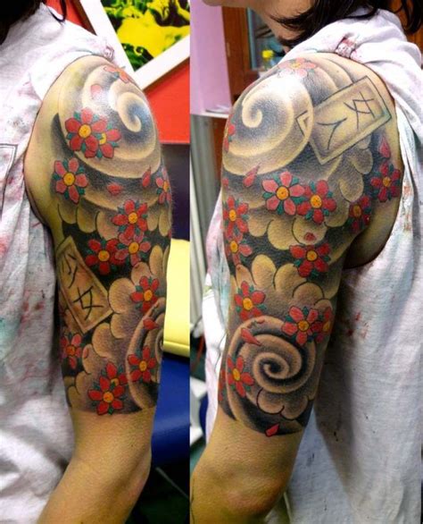 Tatouage Japonais Bras Signification Des Modèles Les Plus Populaires Quarter Sleeve Tattoos