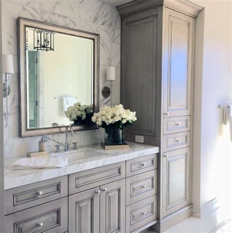 This kitchen table vanity idea will nicely suit people who do not have a large space to work around with for their bathroom vanity ideas. Top 70 Best Bathroom Vanity Ideas - Unique Vanities And ...