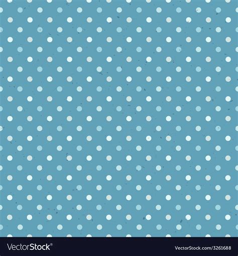 Blue Seamless Polka Dot Pattern Textured Vector Image