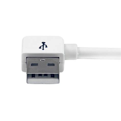 Dock Connector To Right Angle Usb Cable For Iphone Ipod Ipad 30 Pin
