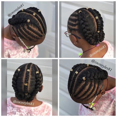 12 Easy Winter Protective Natural Hairstyles For Kids Coils And Glory