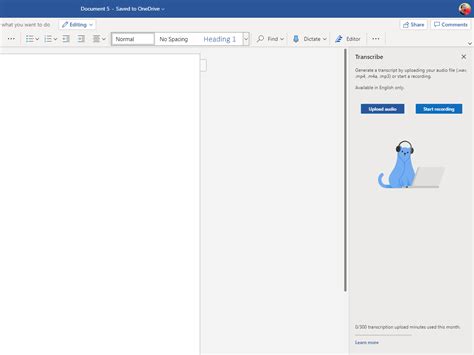 Microsoft Word Gains Transcription Feature On The Web Windows Central