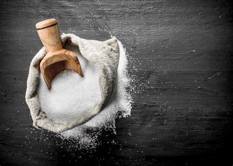 Salt In An Old Bag Stock Image Image Of Kitchen Care 115363543