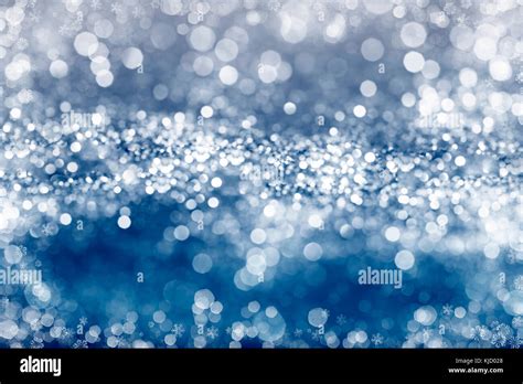 Magic Blue Holiday Abstract Glitter Background With Blinking Stars And