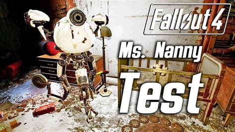 Fallout 4 Miss Nanny Test In The General Atomics Factory Youtube