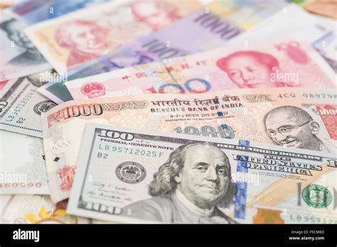 International Currencies Banknotes Stock Photo Alamy