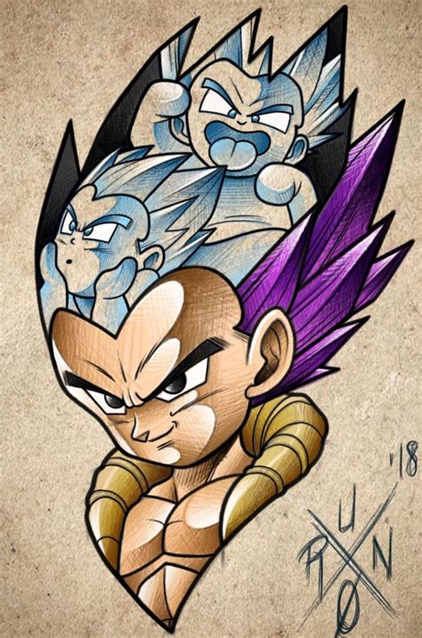 Gotenks Dragon Ball Super Dibujo De Goku Dibujos Dibujos De Dragón