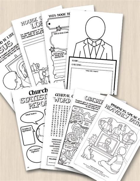 Conference Activity Book For Lds General Conference Instant Etsy