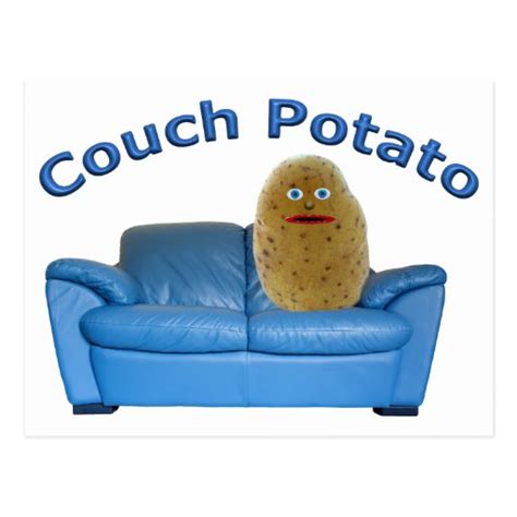 Couch Potato Postcard Zazzle