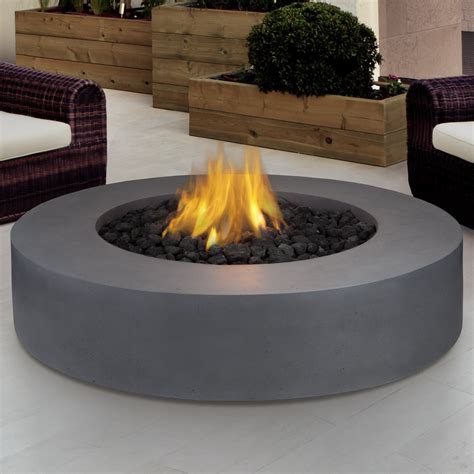 Elementi outdoor garden lunar concrete propane bowl fire pit table. Real Flame Mezzo Propane Fire Pit Table & Reviews | Wayfair
