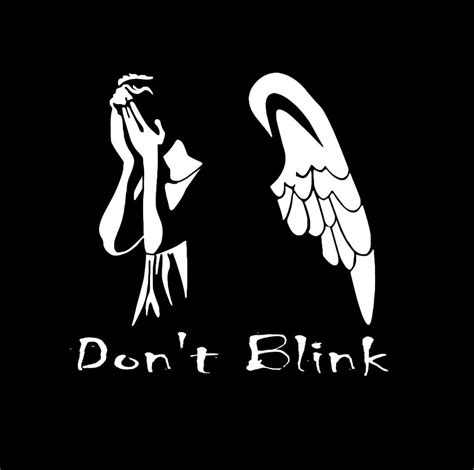 Dr Who Weeping Angel Dont Blink Window Decal Sticker