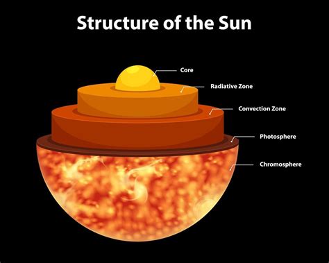 Diagram Showing Structure Of The Sun Solar System Projects For Kids