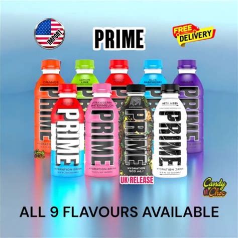 Prime Hydration Drink By Logan Paul KSI ALL FLAVOURS USA IMPORT In