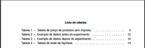 Lista De Ilustrações Tabelas E Abreviaturas Para Tcc Como Fazer Na