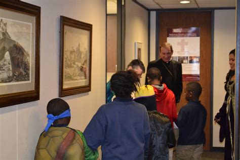 St Francis Seraph Students Trick Or Treat At Archdiocese Offices