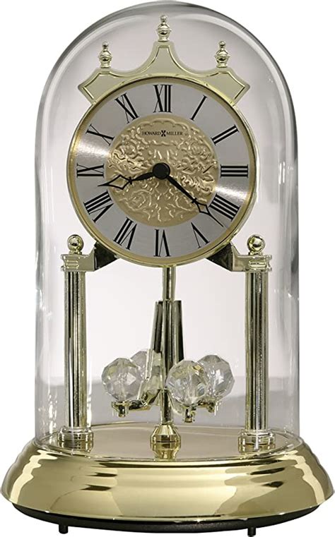 Howard Miller Christina Gold Anniversary Table Clock 645 690 Glass