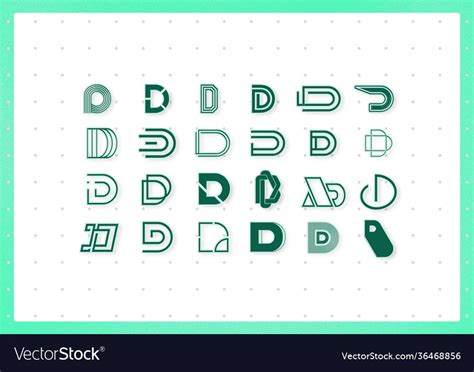 24 Alphabet Monogram Designs Royalty Free Vector Image