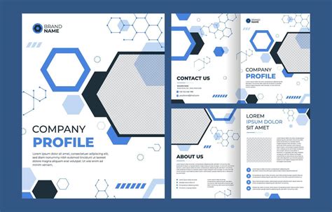 Technology Company Profile Template 19875988 Vector Art At Vecteezy