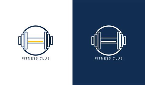 Fitness Club Logo Template Simple Design 15293519 Vector Art At Vecteezy
