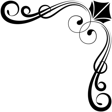 Squiggly Line Png Decorative Clipart Squiggly Line Corner Ornaments