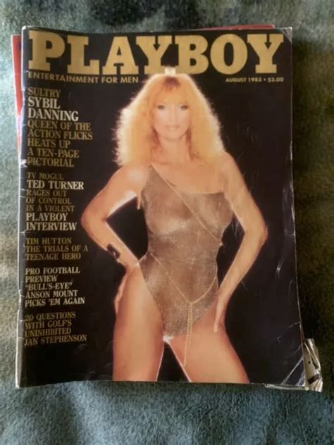 Playboy Magazine August Playmate Carina Persson W Ted Turner