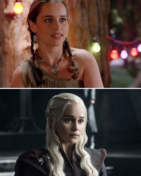19 Emilia Clarke As Savannah In 2010s Triassic Attack And As Daenerys Targaryen In Got
