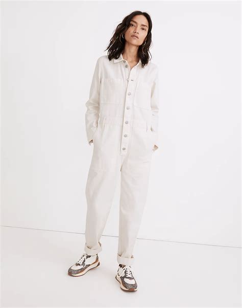 Madewell Garment Dyed Relaxed Coverall Jumpsuit