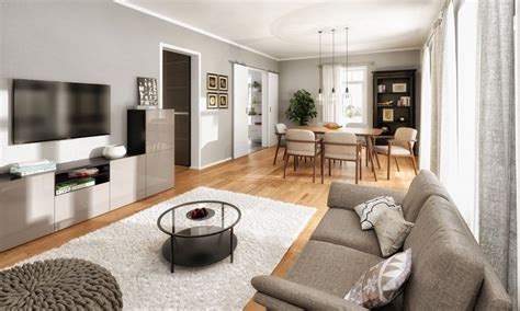 Alles über gestaltungsmöglichkeiten mit schwarz und weiß erfährst du in unserem video „monochrom. Modernes Wohnzimmer Farben grau weiß Holz - Ideen ...