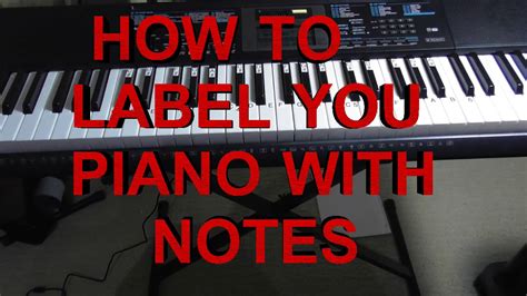 How To Label Your Keyboard Piano With Letters Black And White Keys