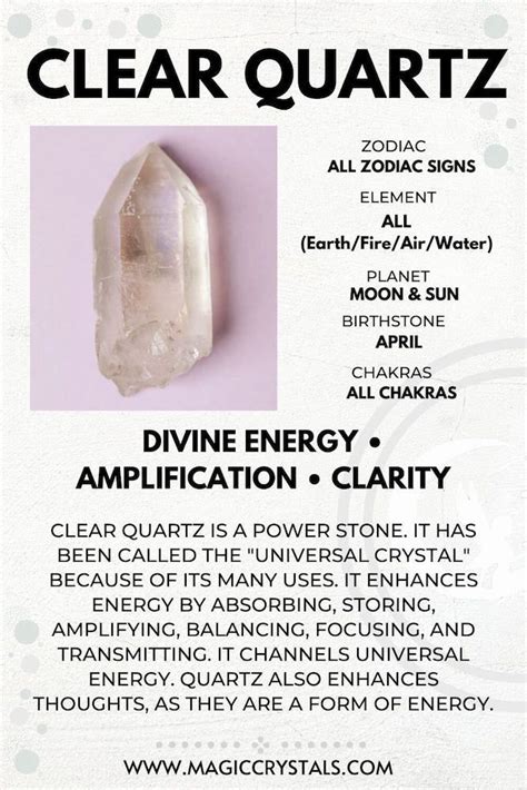 Chart Quartz Crystal Meaning