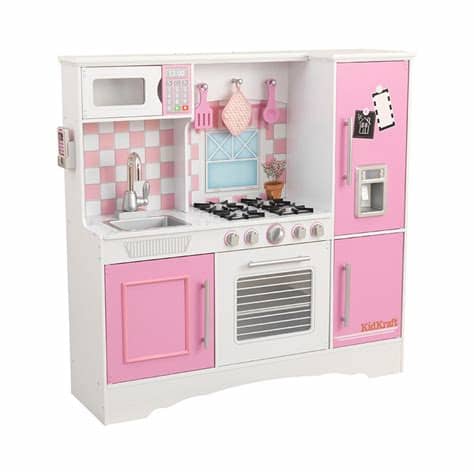 Cocina portatil para niñas con accesorios juguetes ollitas. Cocina Kidkraft Cocinita De Juguete Para Niñas Rosa ...