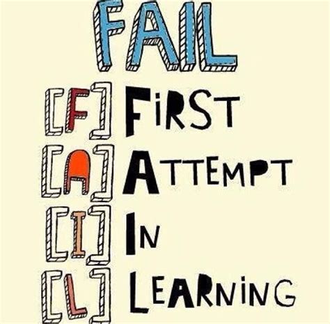 Fail First Attempt In Learning Teaching Quotes Classroom Quotes