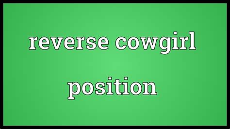 Cowgirl Position