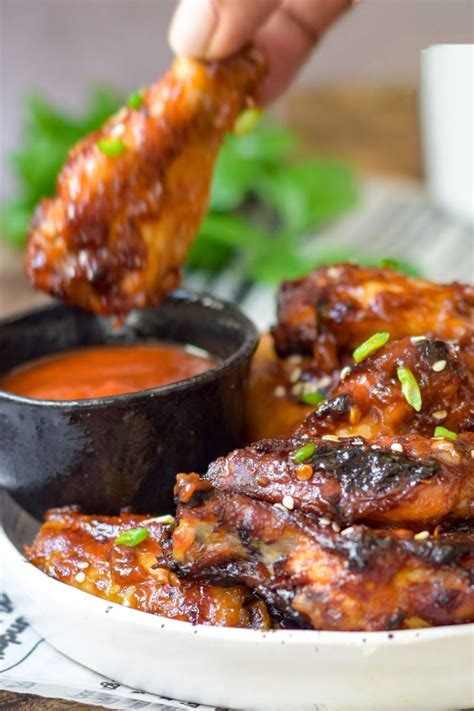 Spicy Sticky Baked Chicken Wings