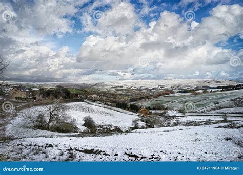 Snow Covered Pennine Moors England Stock Photo Image Of Nook