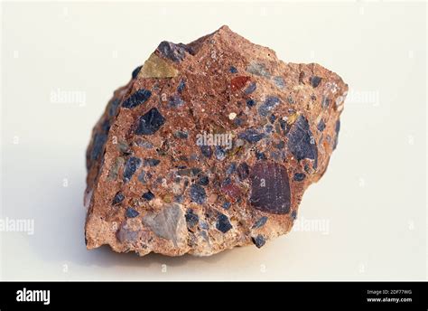 Breccia Is A Kind Of Conglomerate A Clastic Sedimentary Rock Sample