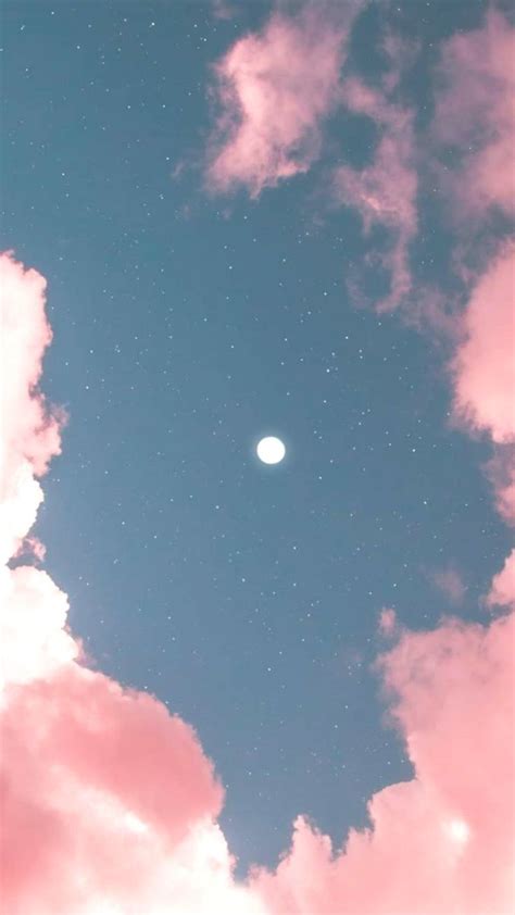 Full Moon In Pink Sky By Matialonsor Hanna84200 Full Hanna84200