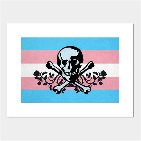 Trans Pride Pirate Flag Pride Flag Posters And Art Prints Teepublic